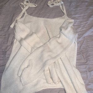 Tie Shoulder Sweater